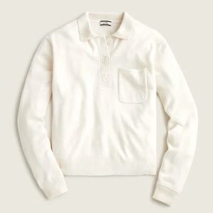 J.Crew Cashmere Collared Button Sweater